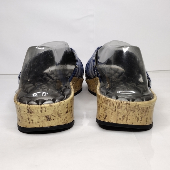 Life Stride Positive Women's Striped Comfort Open Toe Slide Sandals Size 8M - Picture 6 of 11